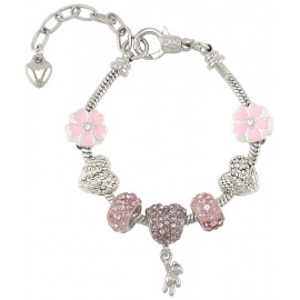 BRACELET OURSON - AVEC PETIT SACHET TISSU-3760111717101-Lilojouets-Questembert-Muzillac-Morbihan