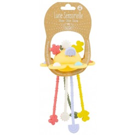 JOUET D'EVEIL SILICONE LUNE SENSORIELLE JAUNE - ULYSSE-3760111717491-Lilojouets-Questembert-Muzillac-Morbihan
