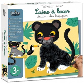 COFFRET LAINE A LACER - DOUCEUR DES TROPIQUES - 6 TABLEAUX CREALIGN-3760119714287-Lilojouets-Questembert-Muzillac-Morbihan