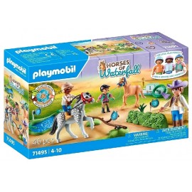 71495 CAVALIERS PONEYS ET SAUTS D'OBSTACLES - PLAYMOBIL HORSES OF WATERFALL-4008789714954-Lilojouets-Questembert-Muzillac-Morbih