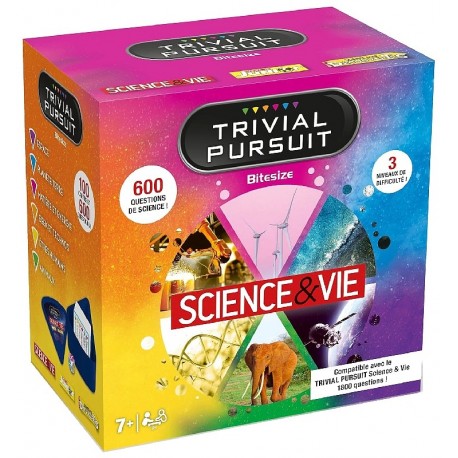 JEU TRIVIAL PURSUIT BITESIZE SCIENCE&VIE - QUIZ 600 QUESTIONS 6 CATEGORIES-5036905053198-Lilojouets-Questembert-Muzillac-Morbiha