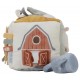 Cube d'activites sensoriel en tissu 15x15x15cm petite ferme - little dutch-8713291888098-lilojouets-questembert-muzillac-morbiha