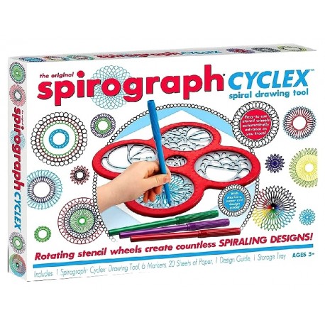 SPIROGRAPH CYCLEX OUTIL DE DESSIN POUR SPIRALES-0819441010185-Lilojouets-Questembert-Muzillac-Morbihan