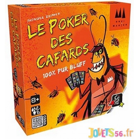 POKER DES CAFARDS - Jouets56.fr - Magasins Jouets SAJOU du Morbihan en Bretagne