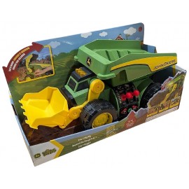 CAMION DE CHANTIER MOTORISÉ AVEC PELLE ET BENNE JOHN DEERE - TOMY-0840359702732-Lilojouets-Questembert-Muzillac-Morbihan