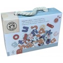 COFFRET LETTRES MAGNETIQUES EN BOIS 60 PIECES - SPEEDY MONKEY