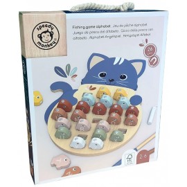 JEU DE PECHE ALPHABET EN BOIS 26 PIECES - SPEEDY MONKEY