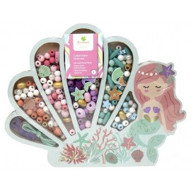 COFFRET SIRENE 400 PERLES EN BOIS - SYCOMORE-3517130012409-Lilojouets-Questembert-Muzillac-Morbihan