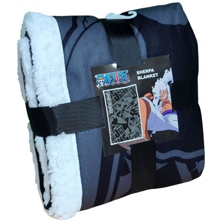 COUVERTURE SHERPA ONE PIECE LUFFY GEAR RUNNING - PLAID 100X150CM-3700043314733-Lilojouets-Questembert-Muzillac-Morbihan