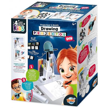 PROJECTEUR A DESSIN 2EN1 AVEC ACCESSOIRES - BUKI-3700802105497-Lilojouets-Questembert-Muzillac-Morbihan