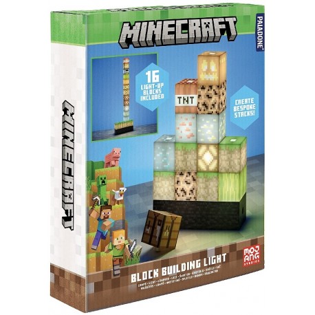 PACK LAMPE 16 CUBES LUMINEUX MINECRAFT MODULABLES - BLOCK BUILDING LIGHT-5055964764517-Lilojouets-Questembert-Muzillac-Morbihan
