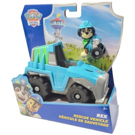 VEHICULE DE SAUVETAGE 15CM ET FIGURINE REX - PAT PATROUILLE-0681147037557-Lilojouets-Questembert-Muzillac-Morbihan