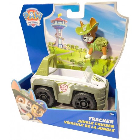 VEHICULE 15CM ET FIGURINE TRACKER - PAT PATROUILLE-0681147037755-Lilojouets-Questembert-Muzillac-Morbihan