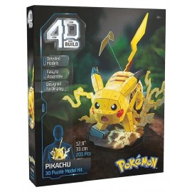 MAQUETTE PIKACHU 33CM - PUZZLE 3D 201 PIECES POKEMON - 4D BUILD-0681147098091-Lilojouets-Questembert-Muzillac-Morbihan