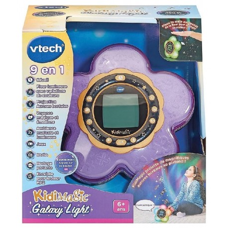 REVEIL KIDIMAGIC GALAXY LIGHT VIOLET PROJECTEUR 9EN1 - VTECH-3417765727757-Lilojouets-Questembert-Muzillac-Morbihan