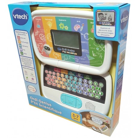 ORDI GENIUS P'TIT SCIENTIFIQUE - ORDINATEUR EDUCATIF MATHS ET SCIENCES - VTECH-3417766214058-Lilojouets-Questembert-Muzillac-Mor