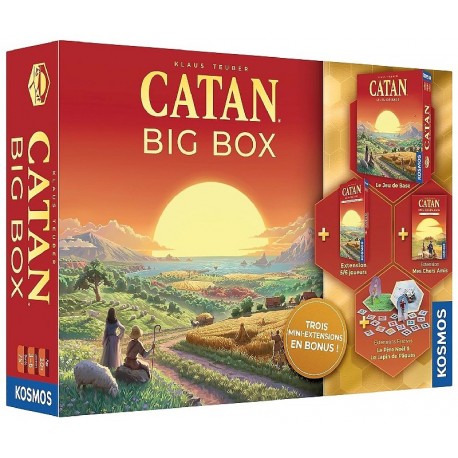 JEU CATAN - LA BIGBOX JEU DE BASE ET 3 EXTENSIONS-3558380131526-Lilojouets-Questembert-Muzillac-Morbihan