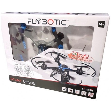 STUNT DRONE RADIOCOM. 2.4GHZ - AVEC 2 BATTERIES - FLYBOTIC-3700224540777-Lilojouets-Questembert-Muzillac-Morbihan