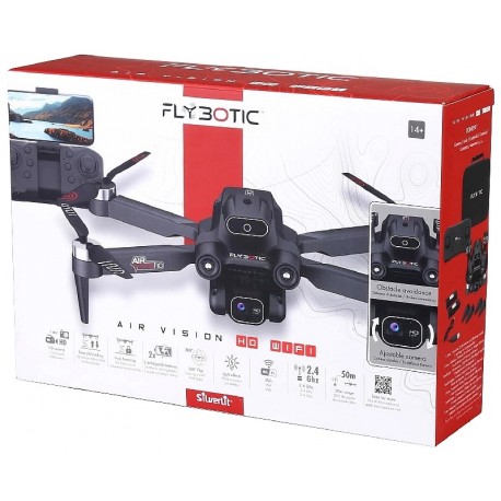 DRONE AIR VISION HD PLIABLE AVEC CAMERA WIFI - FLYBOTIC-3700224540807-Lilojouets-Questembert-Muzillac-Morbihan
