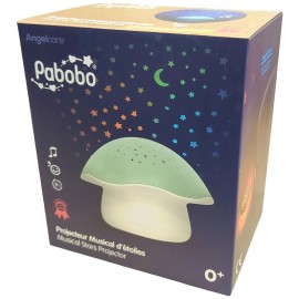 PROJECTEUR MUSICAL D'ÉTOILES CHAMPIGNON VERT- PABOBO-3760125262444-Lilojouets-Questembert-Muzillac-Morbihan