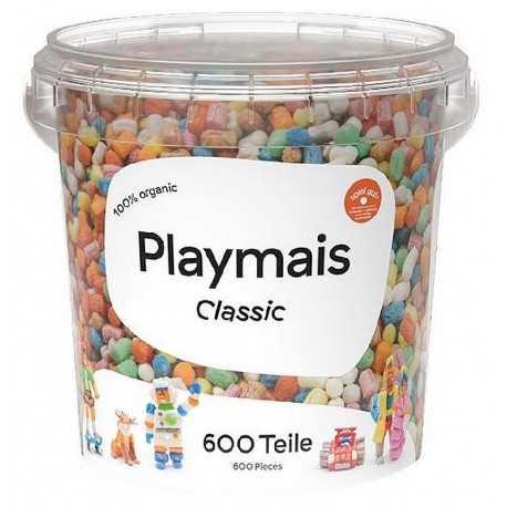 SEAU PLAYMAIS CLASSIC 600 PIECES-4041077012479-Lilojouets-Questembert-Muzillac-Morbihan