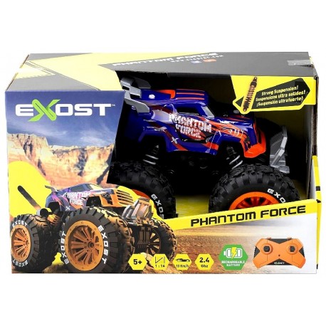 VOITURE PHANTOM FORCE 23CM RADIOCOM. 2.4GHZ 10KM/H - EXOST-4891813202899-Lilojouets-Questembert-Muzillac-Morbihan