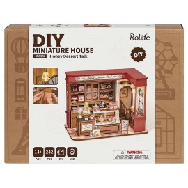 MAQUETTE PARLONS DESSERT AU MIEL- BOUTIQUE MINIATURE EN BOIS 242 PIECES AVEC LED-6946785122220-Lilojouets-Questembert-Muzillac-M