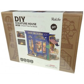 MAQUETTE SALON DE THÉ - BOUTIQUE MINIATURE 304 PIECES AVEC LED - ROLIFE-6946785123197-Lilojouets-Questembert-Muzillac-Morbihan