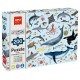 Puzzle educatif animaux marins menacÉs 100x30cm 200 pieces - apli kids-8410782196969-lilojouets-questembert-muzillac-morbihan
