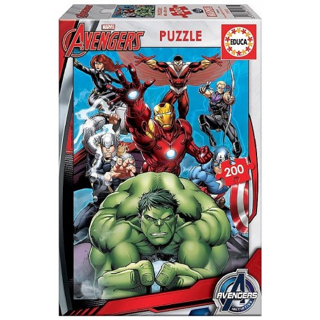 PUZZLE AVENGERS 200 PIECES 28X40CM - EDUCA-8412668159334-Lilojouets-Questembert-Muzillac-Morbihan
