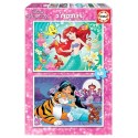 PUZZLES ARIEL ET JASMINE DISNEY 2X48 PIECES 28X20CM - EDUCA