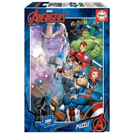 PUZZLE AVENGERS 300 PIECES 28X40CM - EDUCA-8412668196803-Lilojouets-Questembert-Muzillac-Morbihan