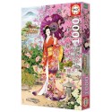 PUZZLE GEISHA TIEN 1000 PIECES 68X48CM PEINTURE HARUYO MORITA - EDUCA