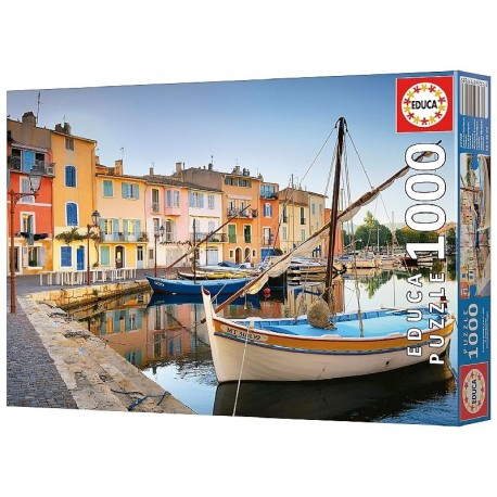 PUZZLE PORT DE MARTIGUES PROVENCE 1000 PIECES 68X48CM - EDUCA-8412668199286-Lilojouets-Questembert-Muzillac-Morbihan