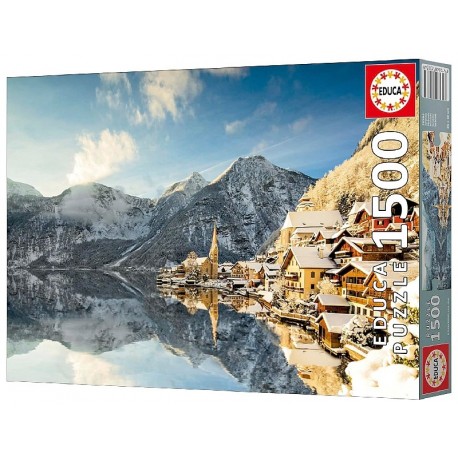 PUZZLE HIVER HALLSTATT 1500 PIECES 85X60CM - EDUCA-8412668202849-Lilojouets-Questembert-Muzillac-Morbihan