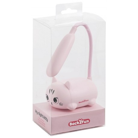 MINI LAMPE DE BUREAU CHAT ROSE KAWAII - RECHARGEABLE-8422593133361-Lilojouets-Questembert-Muzillac-Morbihan