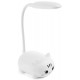 Mini lampe de bureau chat blanc kawaii - rechargeable-8422593133378-lilojouets-questembert-muzillac-morbihan