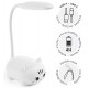 Mini lampe de bureau chat blanc kawaii - rechargeable-8422593133378-lilojouets-questembert-muzillac-morbihan