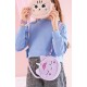 Petit sac a main peluche licorne mauve - sacoche avec bandouliere - back2fun-8422593196663-lilojouets-questembert-muzillac-morbi