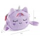 Petit sac a main peluche licorne mauve - sacoche avec bandouliere - back2fun-8422593196663-lilojouets-questembert-muzillac-morbi