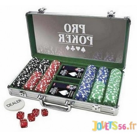 PROPOKER MALLETTE 300 JETONS - Jouets56.fr - Magasins Jouets SAJOU du Morbihan en Bretagne