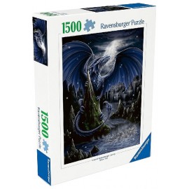 PUZZLE DARK BLUE DRAGON 1500 PIECES 60X80CM - RAVENSBURGER-4005555007319-Lilojouets-Questembert-Muzillac-Morbihan