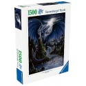 PUZZLE DARK BLUE DRAGON 1500 PIECES 60X80CM - RAVENSBURGER