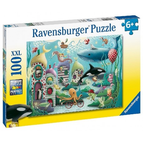 PUZZLE MERVEILLES SOUS-MARINES 100 PIECES XXL 49X36CM - RAVENSBURGER-4005556129720-Lilojouets-Questembert-Muzillac-Morbihan