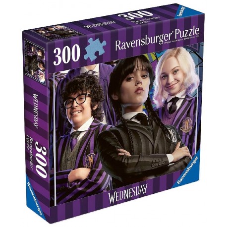 PUZZLE MERCREDI ADDAMS 300 PIECES 27X39CM WEDNESDAY - RAVENSBURGER-4005556175741-Lilojouets-Questembert-Muzillac-Morbihan