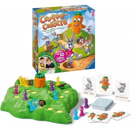 JEU CROQUE CAROTTE - LA COURSE DE LAPINS - RAVENSBURGER-4005556247820-Lilojouets-Questembert-Muzillac-Morbihan