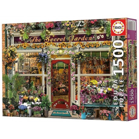 PUZZLE BOUTIQUE JARDIN SECRET 1500 PIECES 85X60CM ILLUSTRATION - EDUCA-8412668199408-Lilojouets-Questembert-Muzillac-Morbihan
