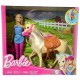 Coffret poupee barbie 29cm et son cheval - mattel-0887961691351-lilojouets-questembert-muzillac-morbihan