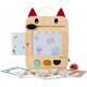 Ardoise magique en bois louis le loup - 6 cartes et 12 jeux - lilliputiens-5414834834734-lilojouets-questembert-muzillac-morbiha