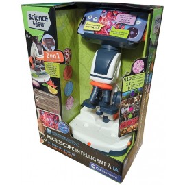 MICROSCOPE INTELLIGENT INTERACTIF AVEC IA ET CAMERA WIFI - SCIENCE&JEU CLEMENTON-8005125528936-Lilojouets-Questembert-Muzillac-M